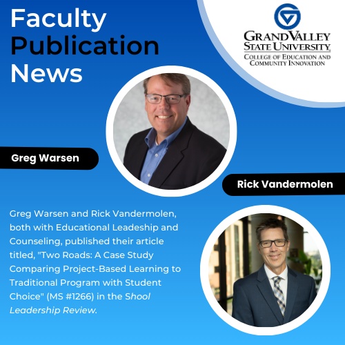 Warsen and Vandermolen Published an Article in The School Leadership Review